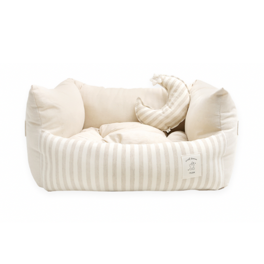 Star and Moon Basic Stripe Square Bed (with Moon Pillow ♡)