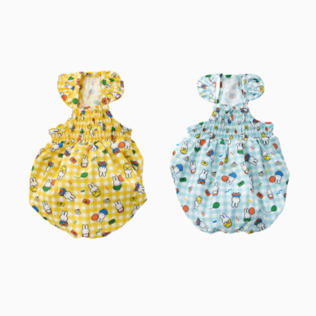 Miffy 夏日格紋泡泡裙