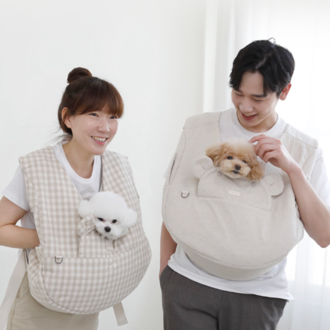 Free your hands.ᐟ.ᐟ Teddy Bear Front Pet Bag
