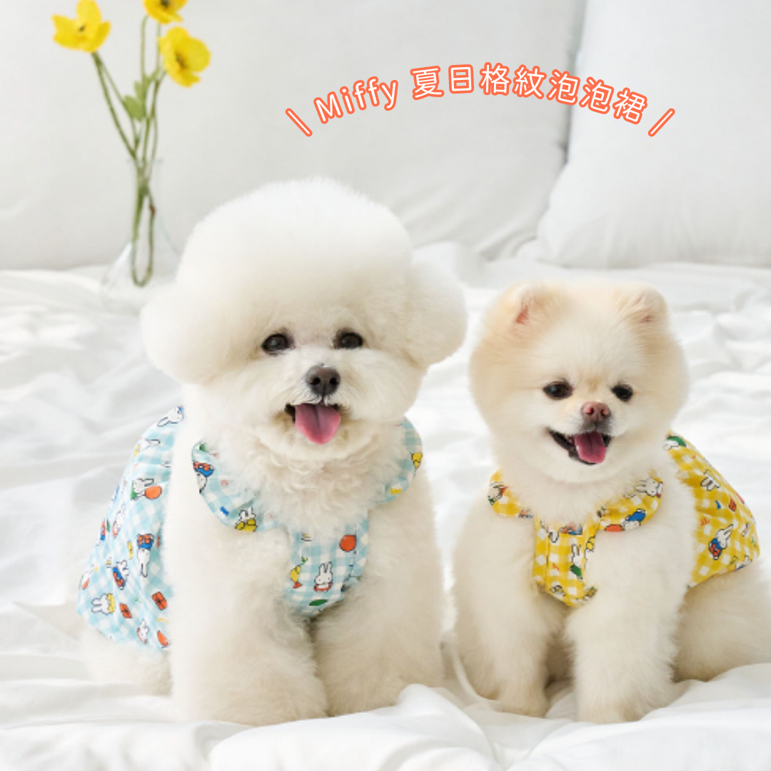Miffy 夏日格紋泡泡裙