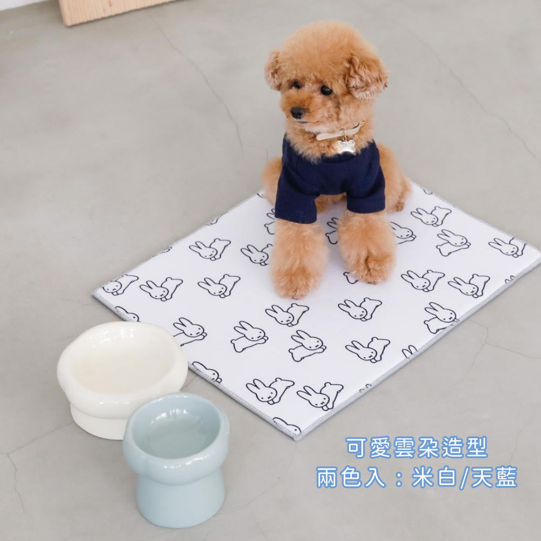 雲朵陶瓷 寵物高腳碗