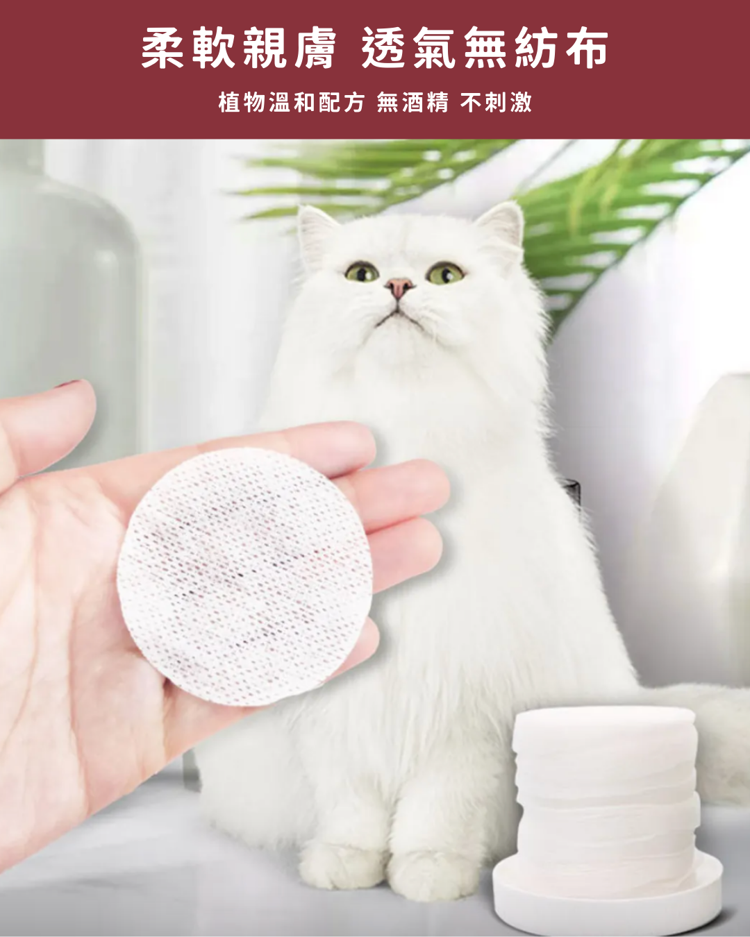 Kojima Pet Tear Stain Remover Wet Wipes Silver Ion Ag+ Antibacterial Power UP!! (120 pieces)