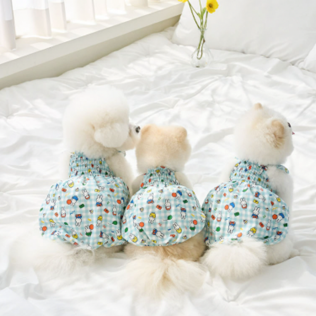 Miffy 夏日格紋泡泡裙
