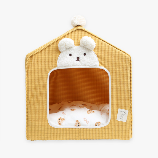 Good Night Bear Pet House with Mat♡