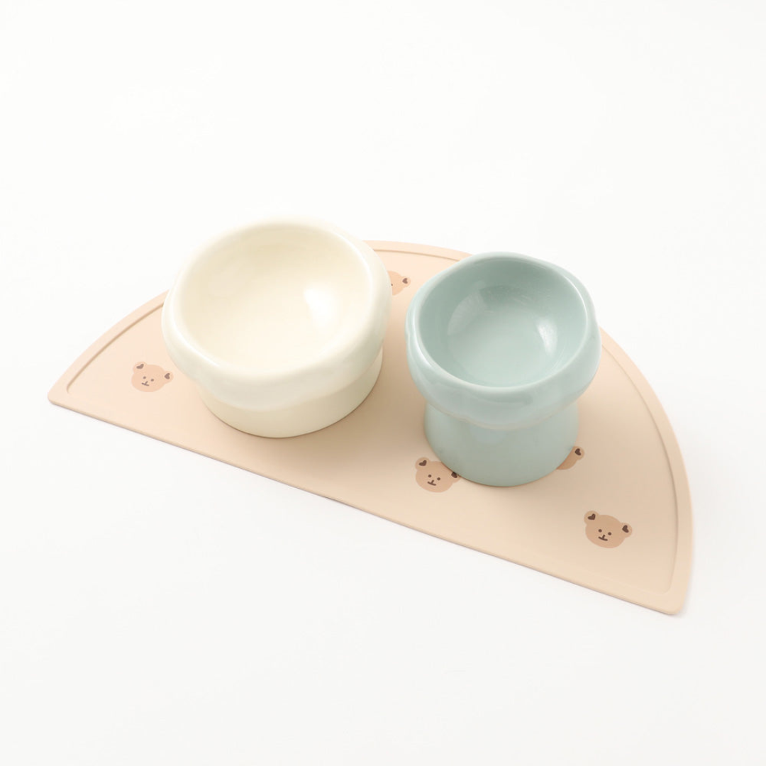 Half Moon Silicone Pet Food Mat