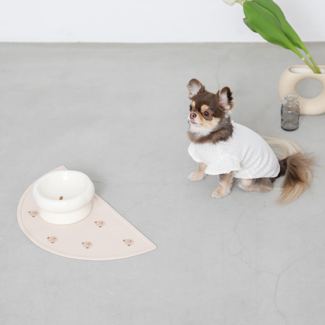 Half Moon Silicone Pet Food Mat