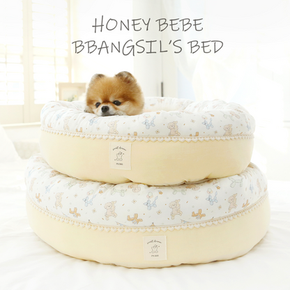 Organic Honey Bebe Donut Pet Bed 