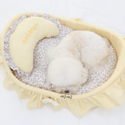 嬰兒籃寵物床 附送月形枕頭♡ (可拆洗)