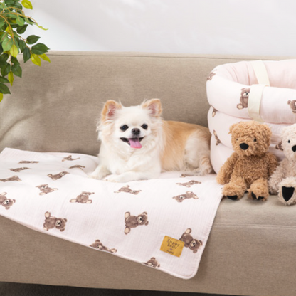 Teddy Bear Cotton Pet Blanket
