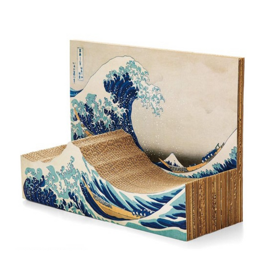 日本製 浮世繪海浪風貓抓板