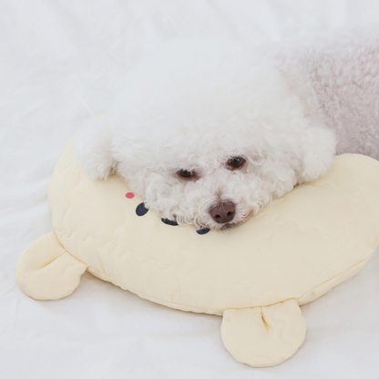 Smiley Bear Pet Half Moon Pillow