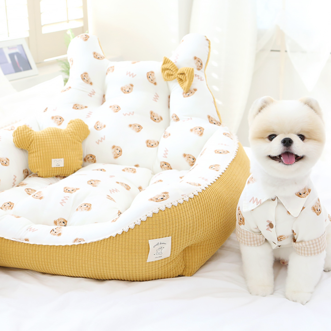 Good Night Bear Pet Sofa Bed