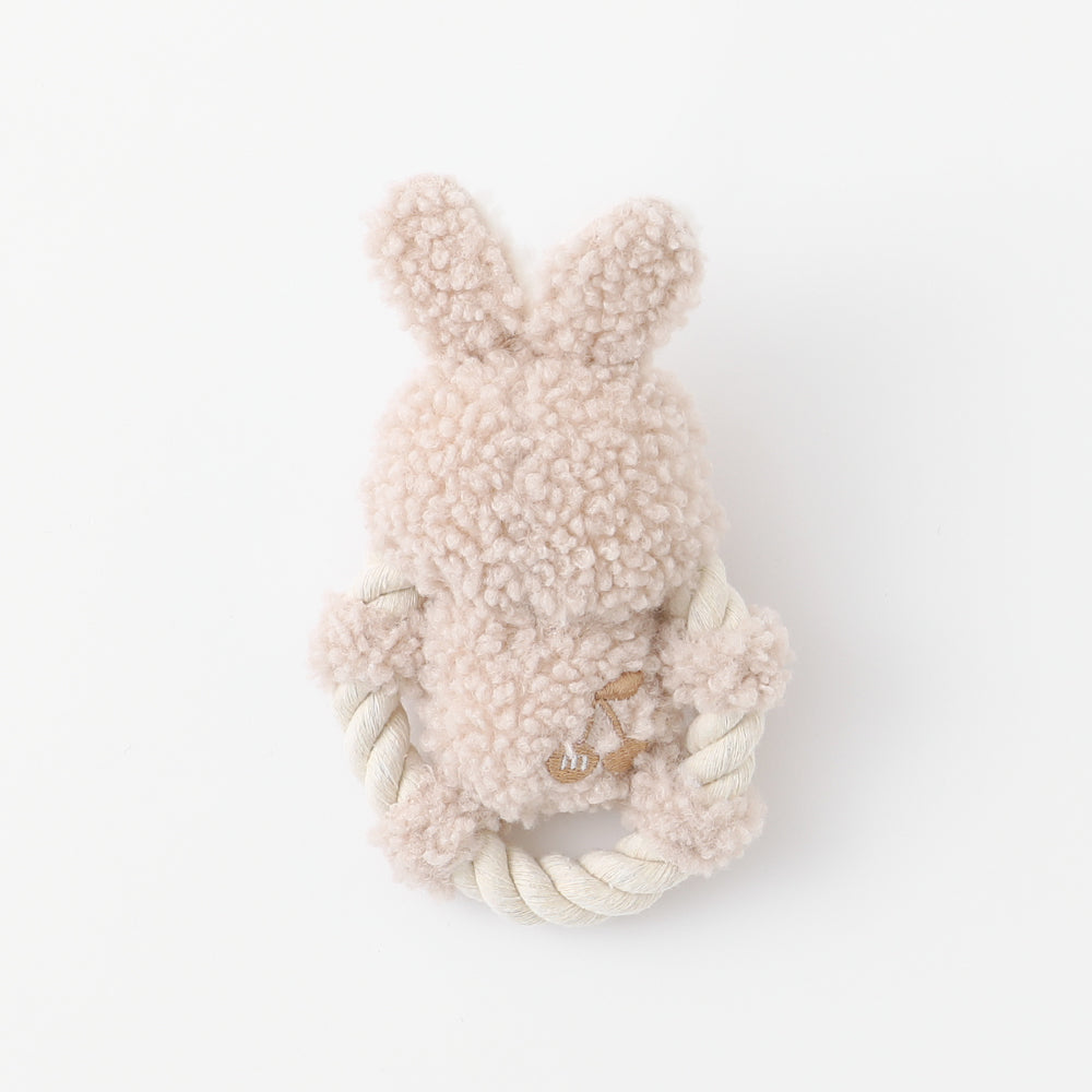 兔兔毛絨拔河 寵物玩具