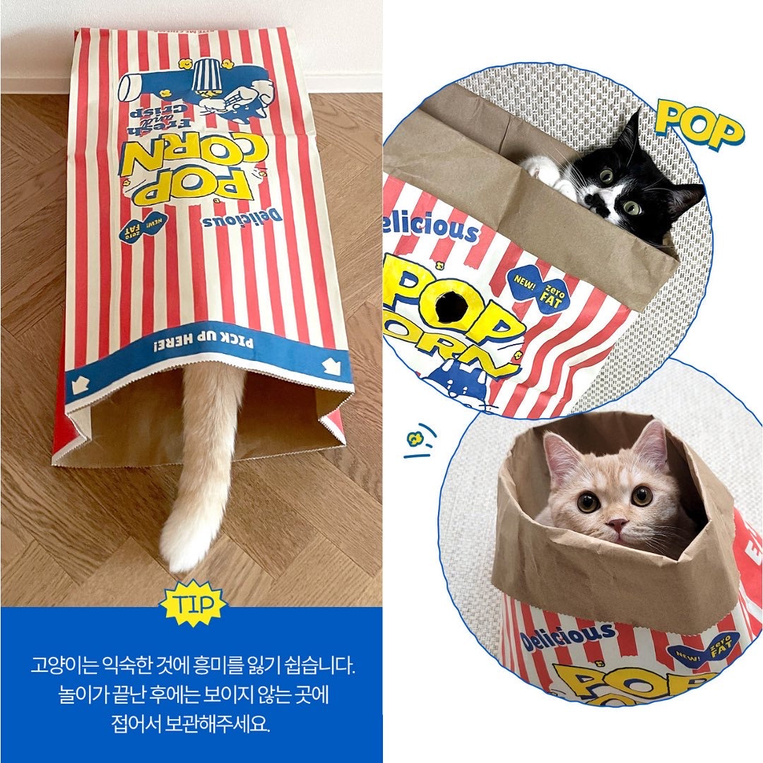 Popcorn Cat Paper Box